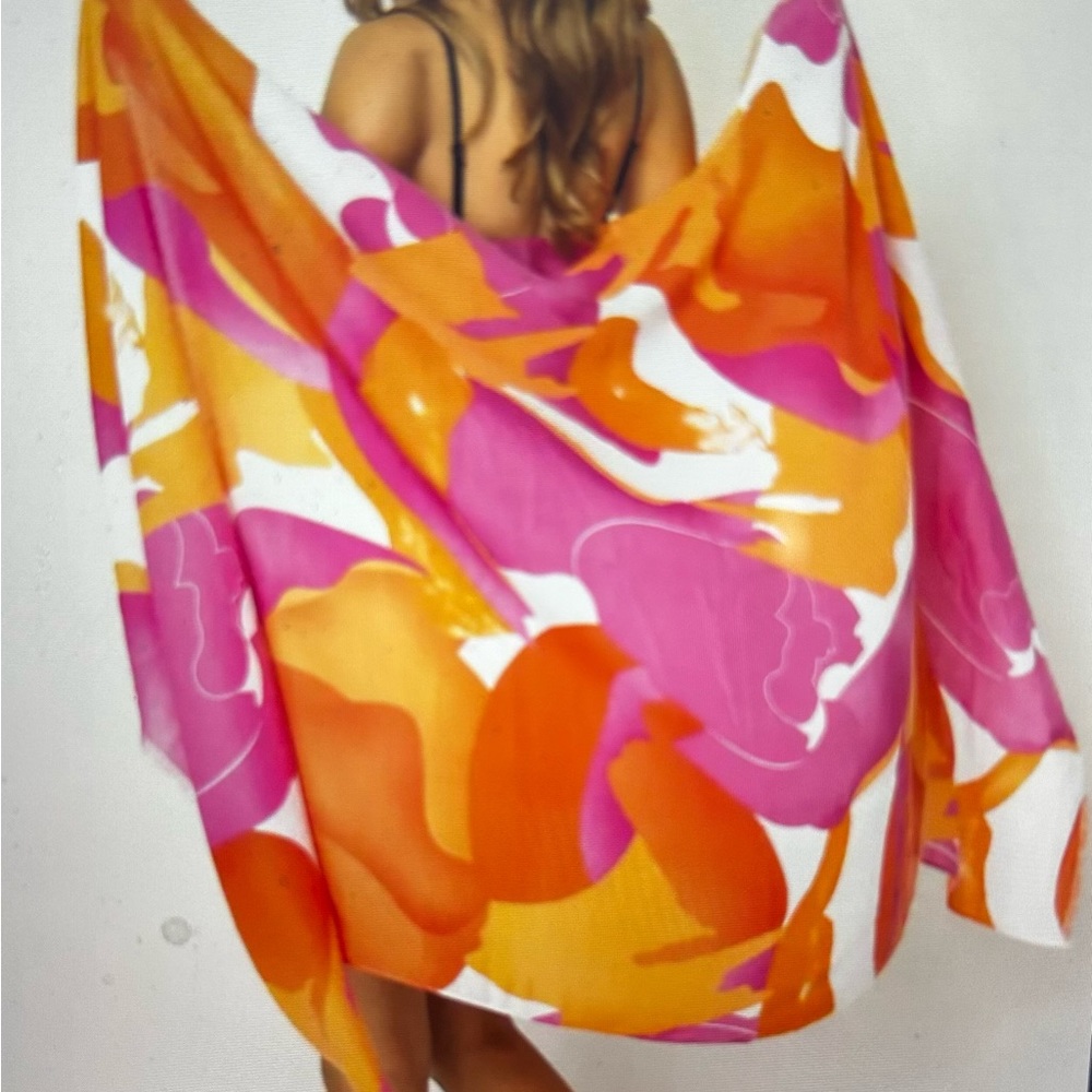 Colorful Abstact Print Scarf.